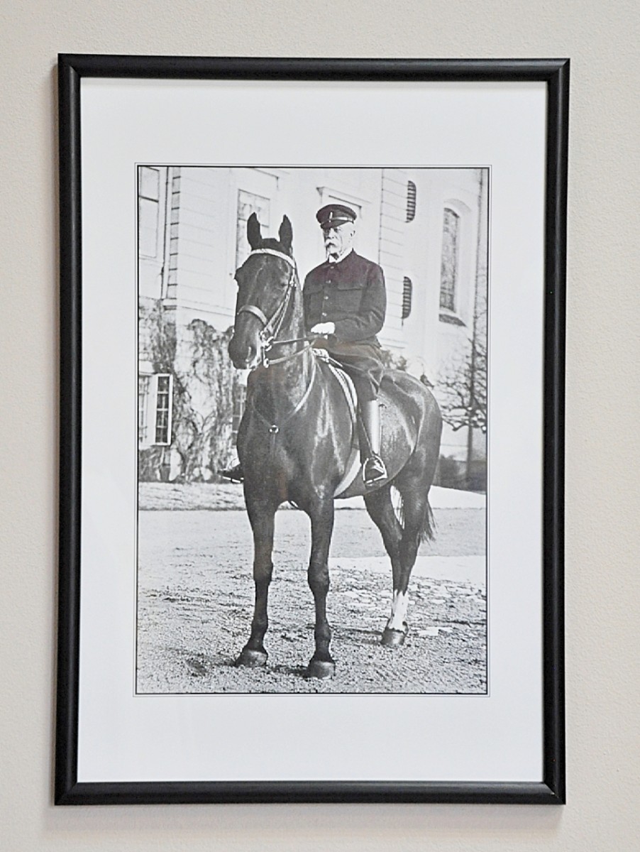 Obraz T. G. Masaryka v dřevěném rámu