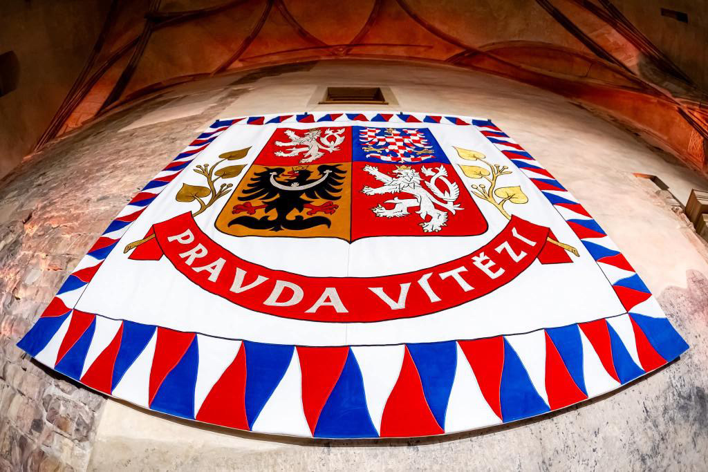 Vyšívaná prezidentská standarda 