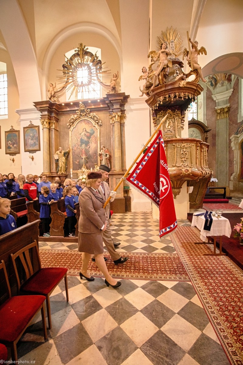 Oslava spojená s žehnáním praporu proběhla v sobotu 18. 9.