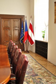 Vlajkosláva - sametová vlajka ČR, EU, obecní/městská
