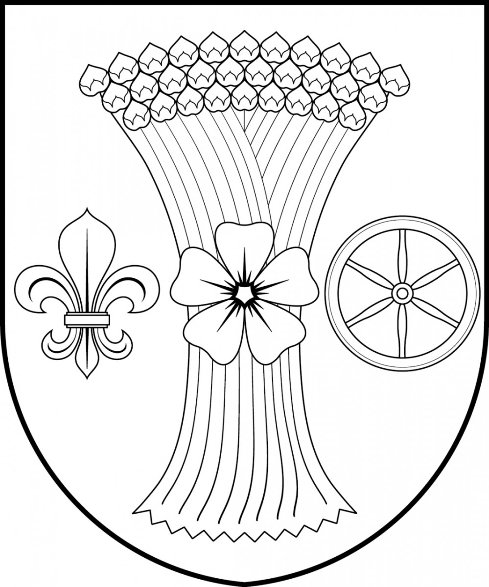 Heraldický návrh znaku obce Kozárov.
