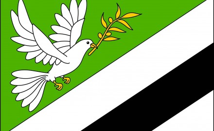 Vlajka obce Věstín