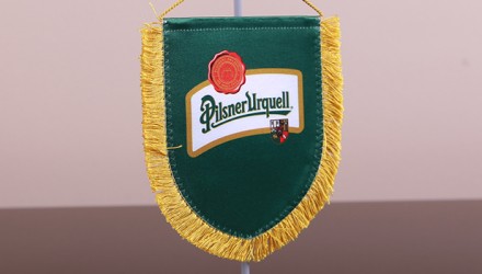 Stolní vlaječky s logem pivovaru