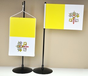 Tištěná stolní vlaječka Vatikán
