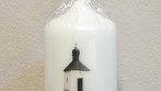 Zakázková výroba svíček s vlastní grafikou pro obec Rozdrojovice.