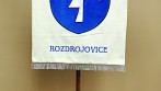 Slavnostní vyšívaný znak ve velkém provedení pro obec Rozdrojovice